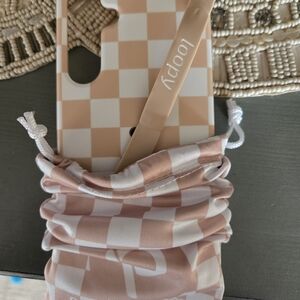 Loopy Case Peach Checkered Phone Case